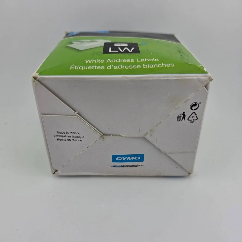 DYMO LW White Address Labels 30320 1 1/8‎ x 3 1/2 Inches